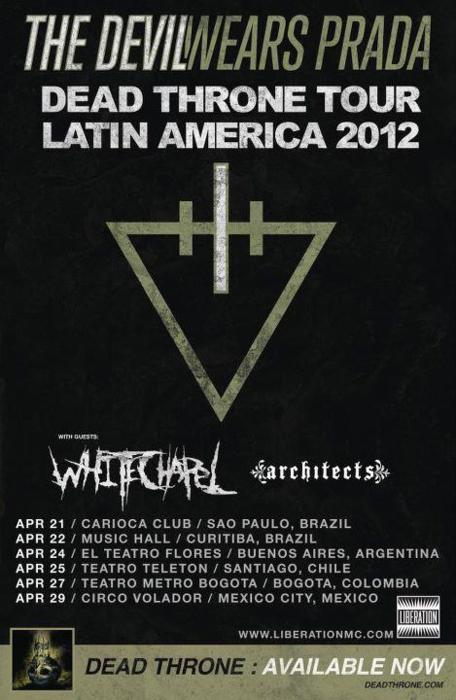 Dead Throne tour goes to Latin America