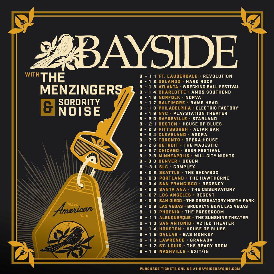 Bayside announce summer North American Tour Stitched Sound