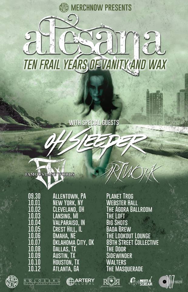 Alesana announce ‘On Frail Wings Of Vanity And Wax’ 10year tour