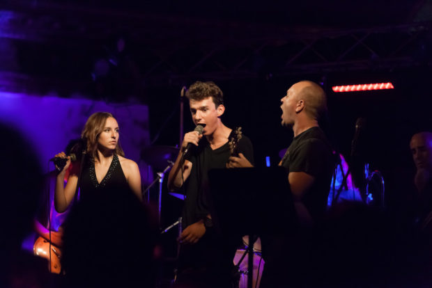 The Paul Green Rock Academy performing the Doomstar Requiem with Brendon Small and Scott Ian of Anthrax at BSP in Kingston, NY