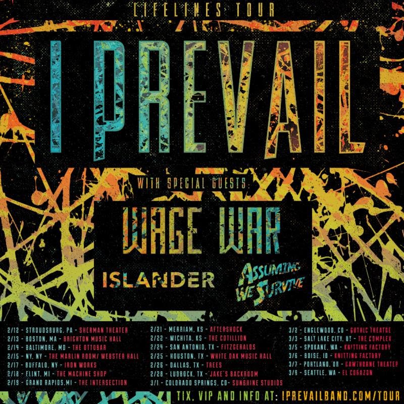 I Prevail announce headlining North American Tour Stitched Sound