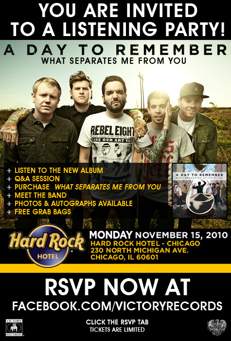 A Day To Remember listening party