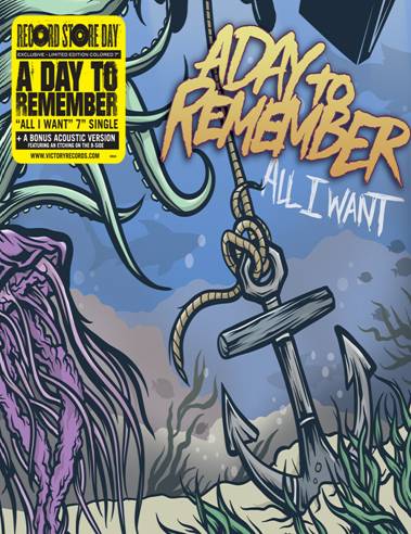 A DAY TO REMEMBER “ALL I WANT” ON VINYL AND PERFORMANCE ON FUSE TV