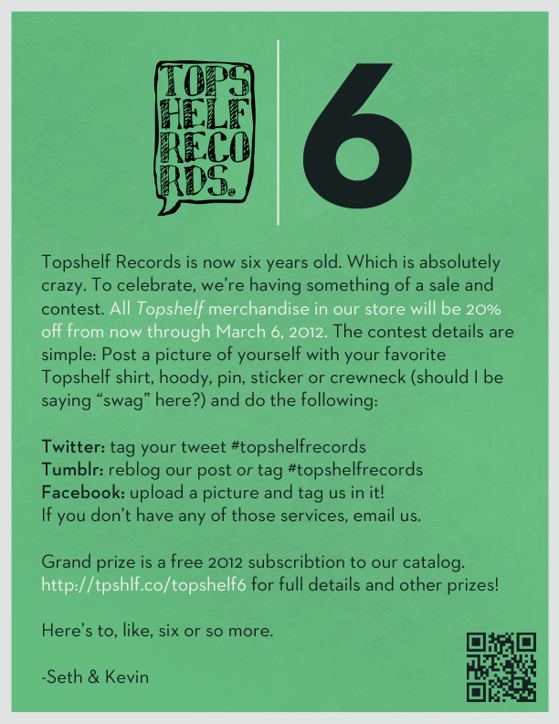 Topshelf Records Celebrate Six Year Anniversary