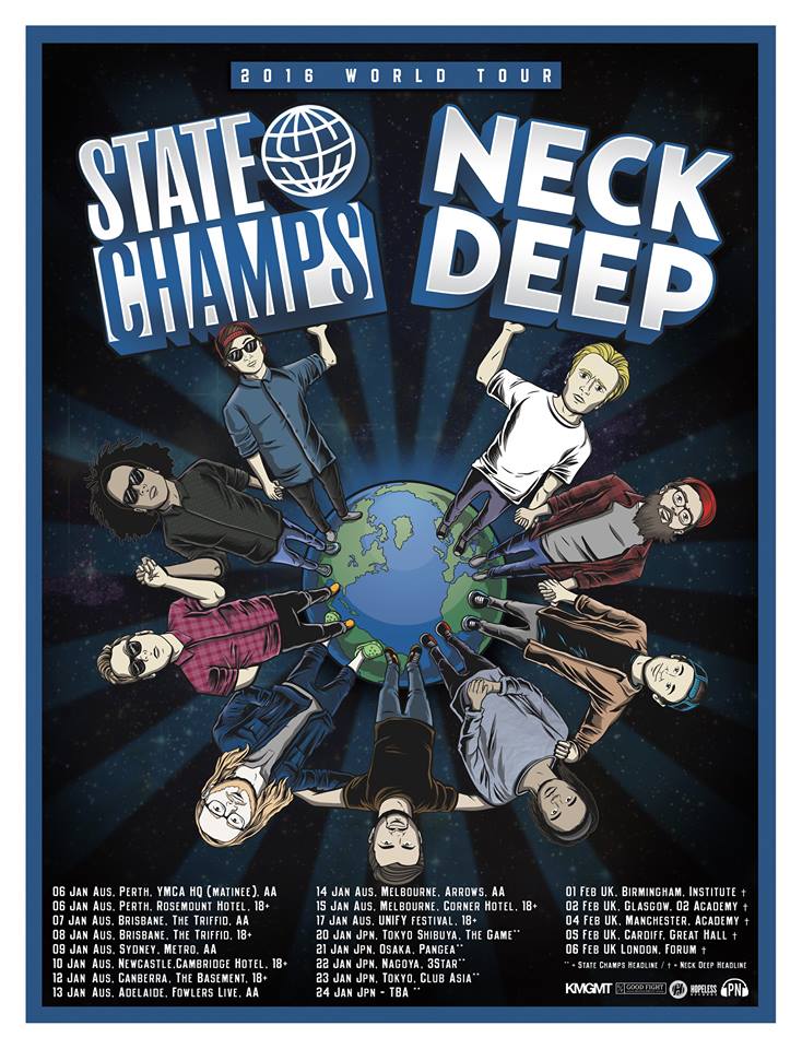 Neck Deep and State Champs Announce World Tour