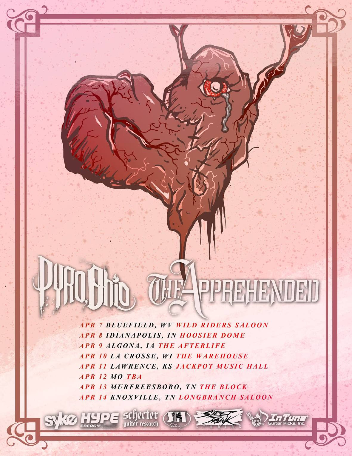 Pyro, Ohio announce US tour with The Apprehended