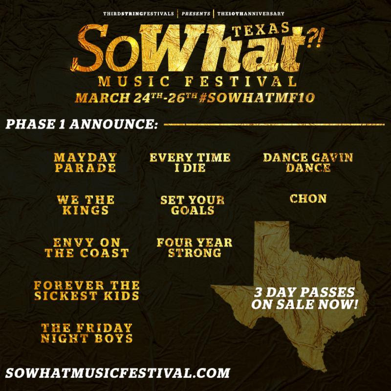 So What?! Music Festival announce first round of artists