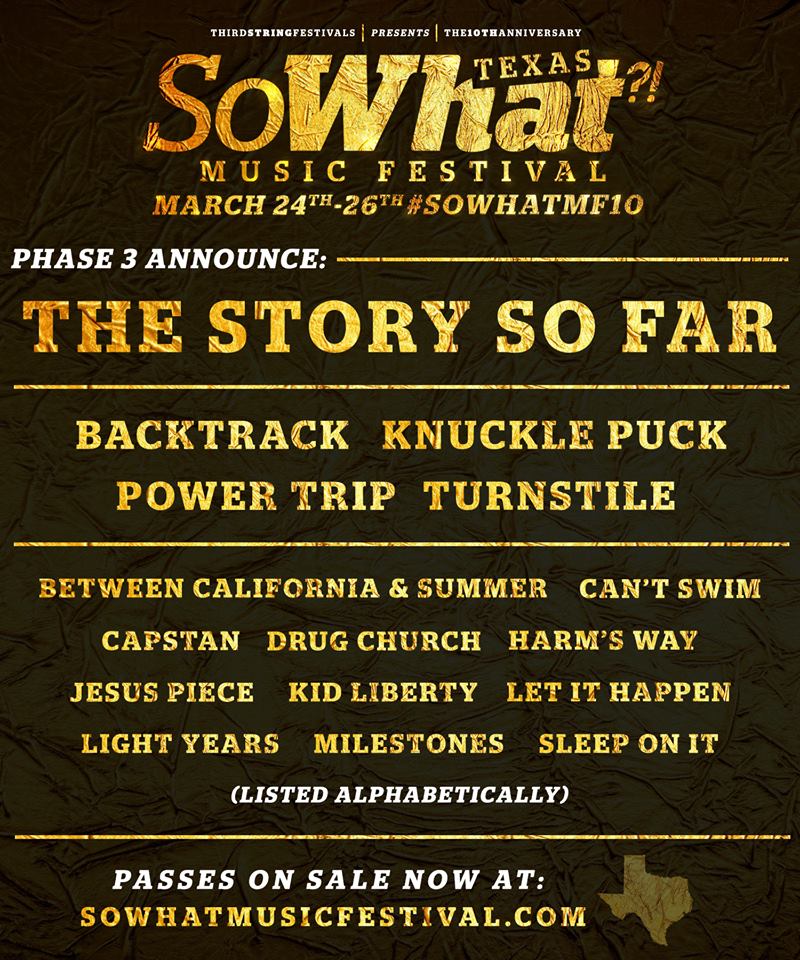So What?! Fest announces third round of artists