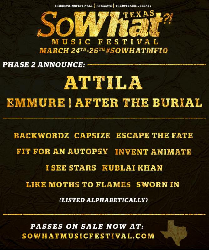 So What?! Fest announce second round of artists