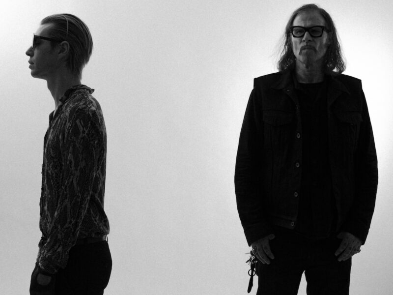 Dark Mark vs. Skeleton Joe featuring Mark Lanegan (Screaming Trees) and Joe Cardamone (The Icarus Line) prepare electronic and experimental self-titled album  out October 15 via Rare Bird/Kitten Robot Records